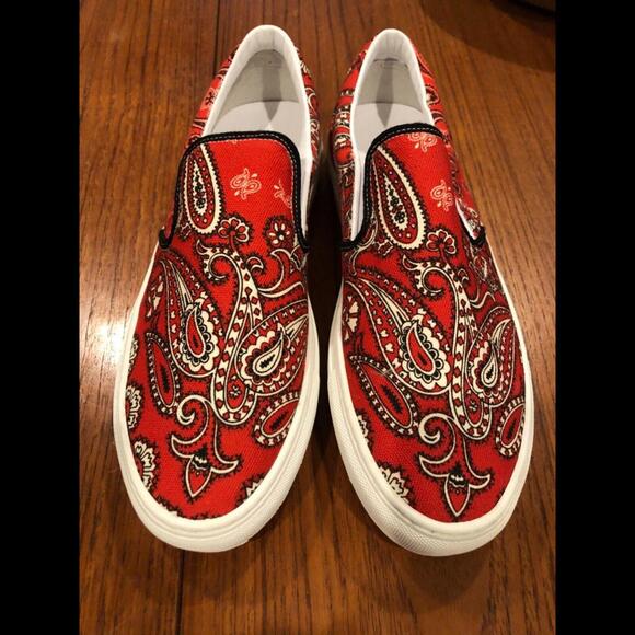NEW Isabel Marant Meastee Slip On Bandana Print Sneakers 40 10 10.5 - Picture 3 of 6